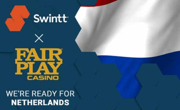 The official announcement of the Swintt and Fair Play Online Casino partnership for the Netherlands gaming market.