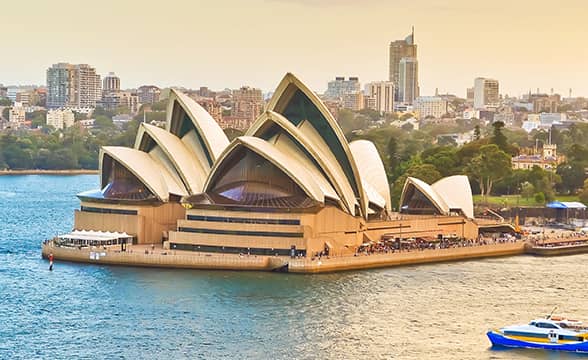 The opera house in Sydney, Australia