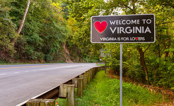 Virginia's road sign.