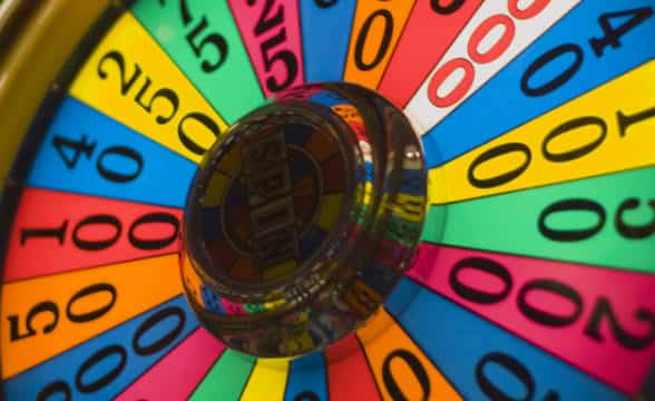 A game wheel for Wheel of Fortune-like game.