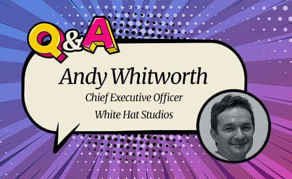 White Hat Studios CEO Andy Whitworth.