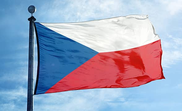 The Czech Republic's official flag.