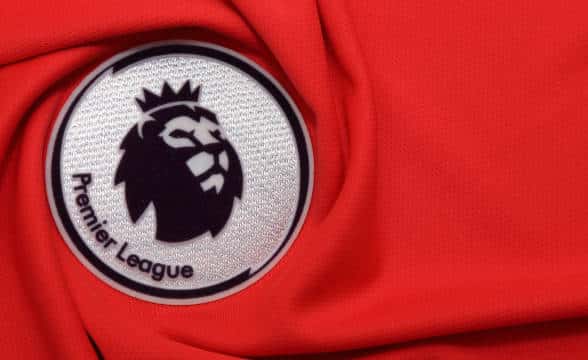 Premier League's logo on a shirt.