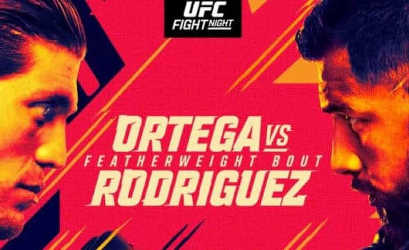 The UFC Ortega vs Rodriguez event scheduled for July 16, 2022.