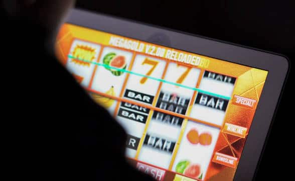 A player participating in an online casino.