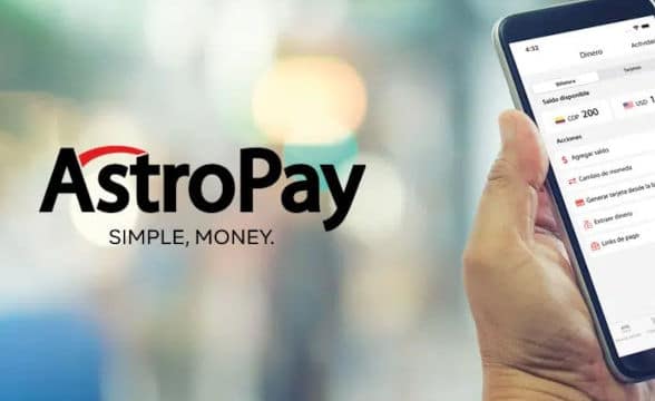 AstroPay's logo and mobile platform.