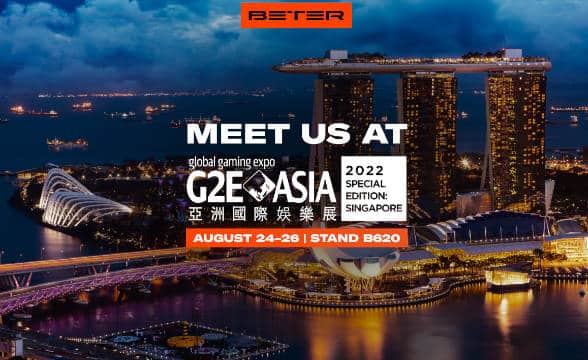 BETER to Attend G2E Asia Expo in Singapore on August 24