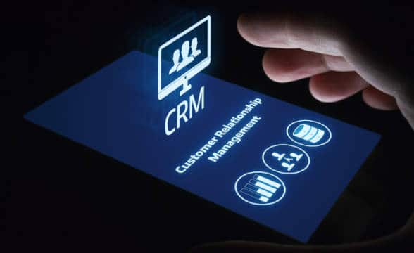 An example of a CRM system.