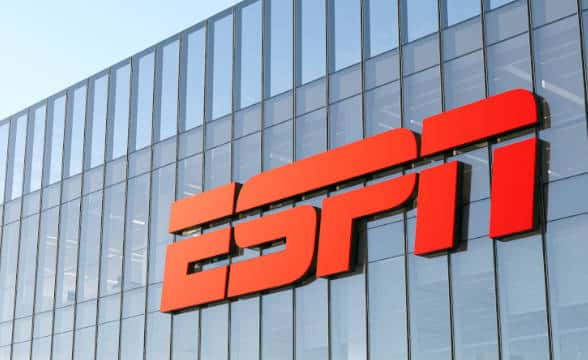 ESPN's building logo.