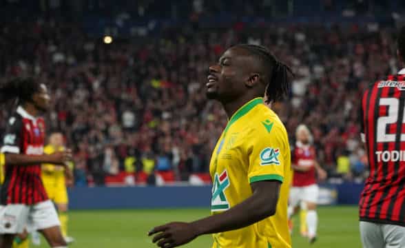 FC Nantes player during a game.