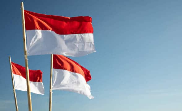 Indonesia's national flag.