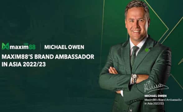 Maxim88 and Michael Owen striking up a partnership.