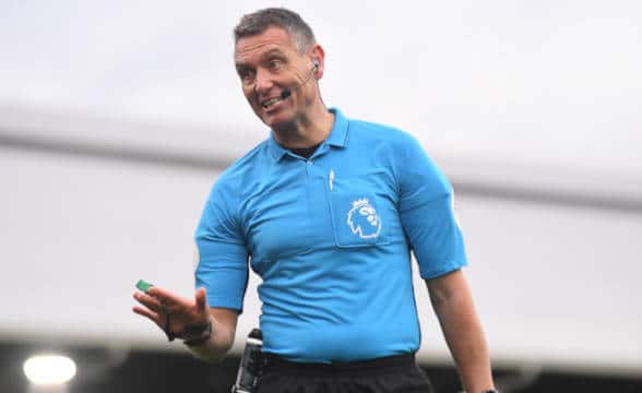 A referee in the Premier League.