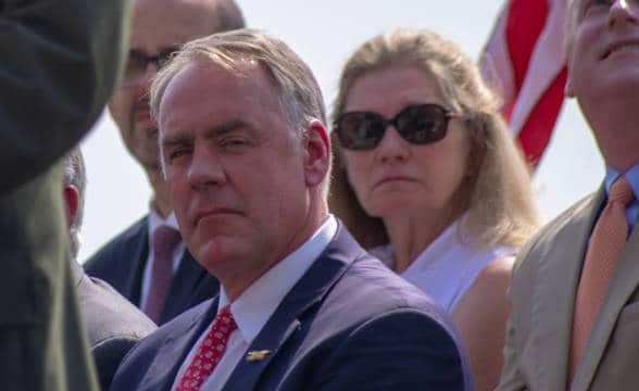 Ryan Zinke during a public appearance.