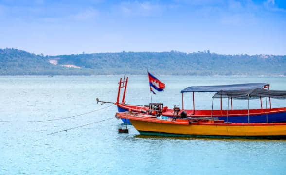 A boat located in Sihanoukville.