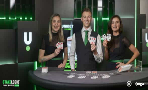 The Unibet-branded casino by Stakelogic in the Netherlands.