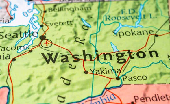 Washington's state map.