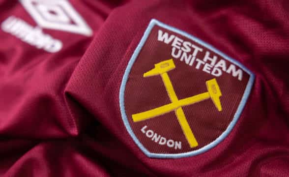 West Ham's official shirt.