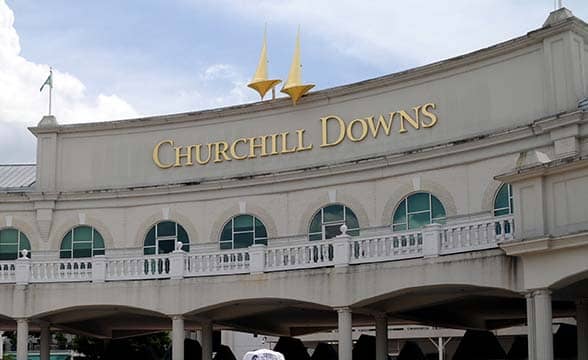 Churchill Downs property façade in Louisville