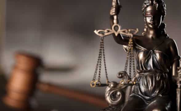 Lady Justice statuette