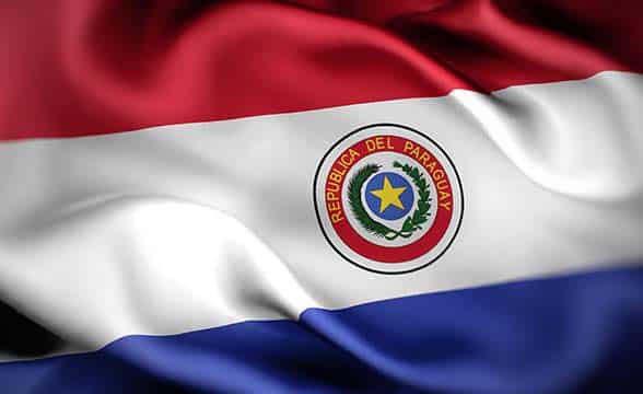 The official flag of the Republic of Paraguay