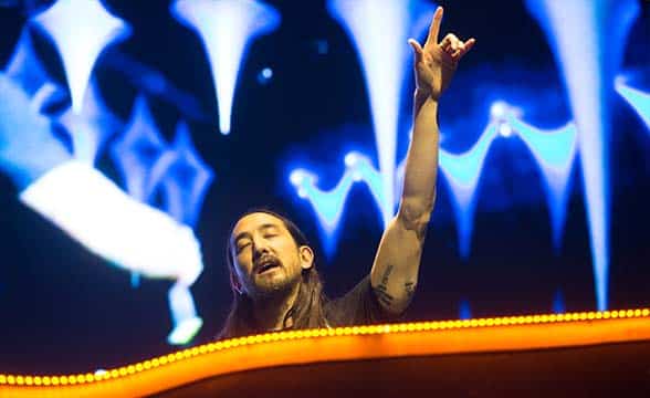 Steve Aoki during a concert