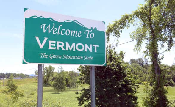 Vermont, a welcome sign.