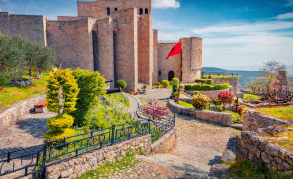 Albania's seaside view.