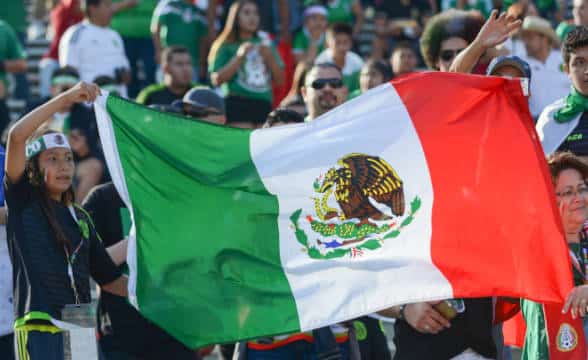 Mexico soccer fans.