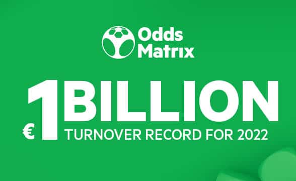 OddsMatrix surpassed a turnover of EUR 1 billion in 2022