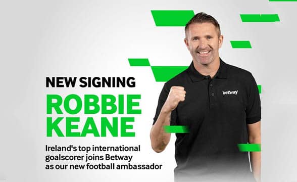 Robbie Keane joined Betway as a brand ambassador