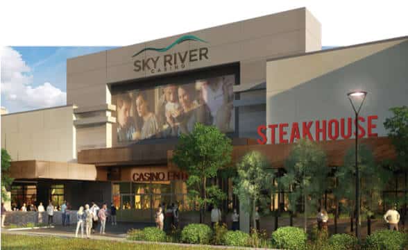 Sky River Casino in Sacramento, California, a 3D rendering.