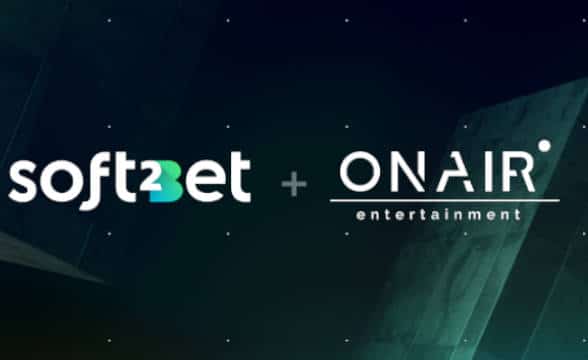 Soft2Bet and OnAir Entertainment signing a partnership.