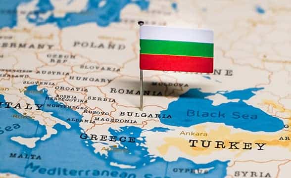 Bulgaria on the map of Europe