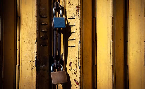 Two locks on a door