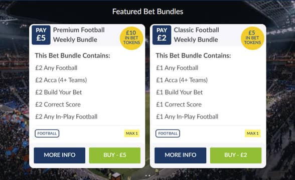 Coral's new Bet Bundles