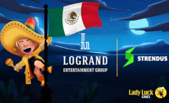 Lady Luck Games Logrand logos partnership Mexico flag