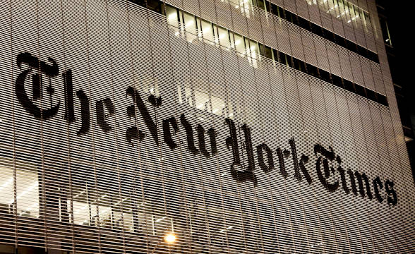 New York Times' building.