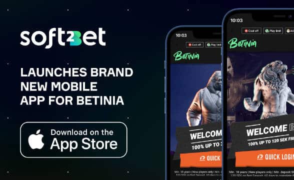 Soft2Bet lanserar ny Betinia-app i Sverige