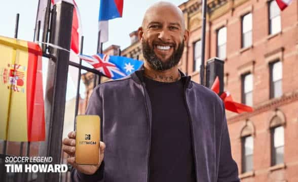 BetMGM's Tim Howard ambassador.