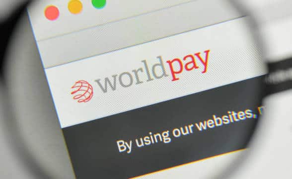 Worldpay solution and logo on a website.