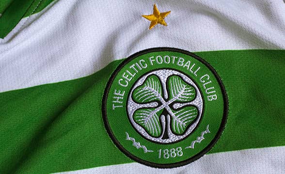 Celtic FC logo on a jersey