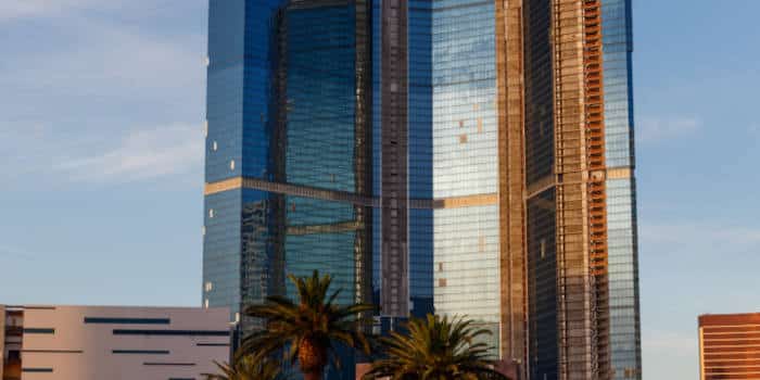 The building of the Fontainebleu Casino in Las Vegas.