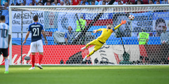 French goalkepeer during the Russian World Cup.