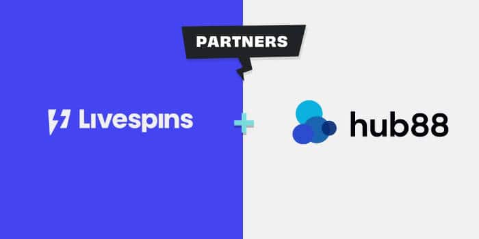 Livespins and hub88 partnership.