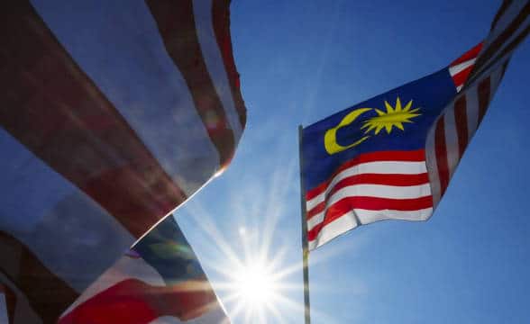 Malaysia's national flag.