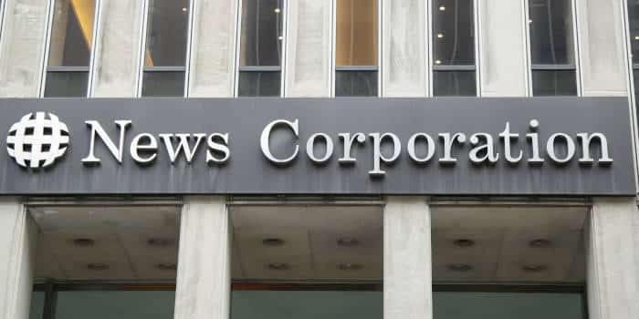 News Corp's official sign.