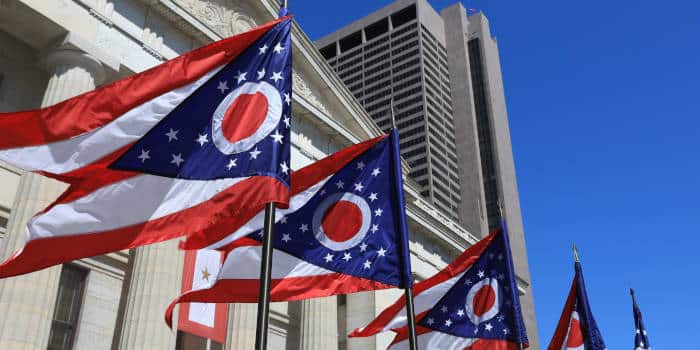 Ohio's state flags.