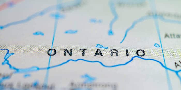 Ontario's map.