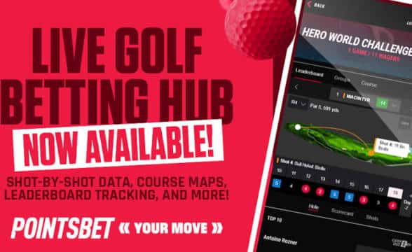 IMG Arena's partnership with PointsBet for golf markets.